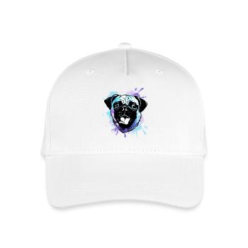 Pug Dog - Organic Kids’ Baseball Cap - white - Front