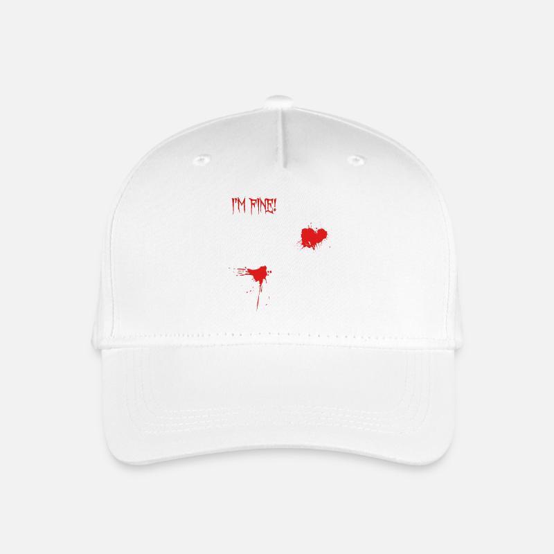 Je vais bien, éclaboussures de sang - Casquette de baseball bio Enfant - blanc