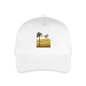 Palmier dans le désert | Structure de la toile - Casquette de baseball bio Enfant - blanc - Devant
