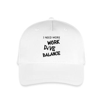 tauchen scuba diver taucher diving - Kinder Bio Basecap - Weiß - Vorne