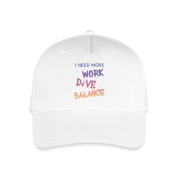 tauchen scuba diver taucher diving - Kinder Bio Basecap - Weiß - Vorne