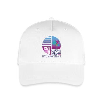 California Dream 1978 Santa Monica Beach - Kinder Bio Basecap - Weiß - Vorne
