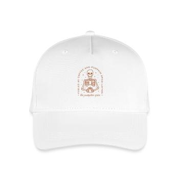 Pumpkin Spice Latte Pumpkin Spice - Kinder Bio Basecap - Weiß - Vorne