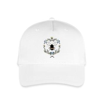Bumblebee Flowers Bee - Organic Kids’ Baseball Cap - white - Front