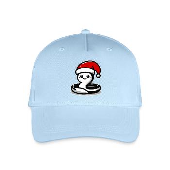 Christmas Eel Snake - Organic Kids’ Baseball Cap - light blue - Front