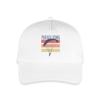 Paragliding & Gleitschirmfliegen - Kinder Bio Basecap - Weiß - Vorne