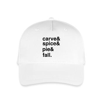 Pumpkin Pie Fall Vibes Seasonal Flavor - Organic Kids’ Baseball Cap - white - Front