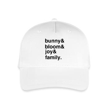Spring Bunny Celebration Family Festivities - Kinder Bio Basecap - Weiß - Vorne