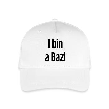 I bin a Bazi – Bayerischer Spruch mit Humor - Kinder Bio Basecap - Weiß - Vorne
