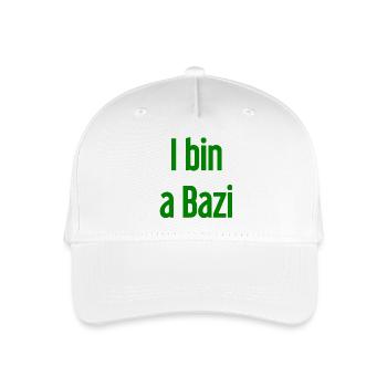 I bin a Bazi – Bayerischer Spruch mit Humor - Kinder Bio Basecap - Weiß - Vorne