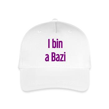 I bin a Bazi – Bayerischer Spruch mit Humor - Kinder Bio Basecap - Weiß - Vorne