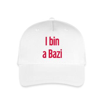 I bin a Bazi – Bayerischer Spruch mit Humor - Kinder Bio Basecap - Weiß - Vorne