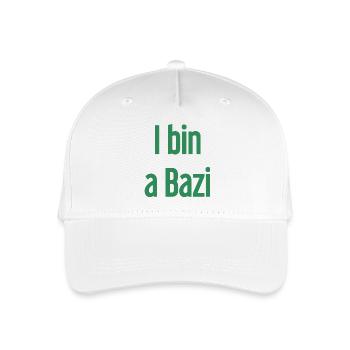 I bin a Bazi – Bayerischer Spruch mit Humor - Kinder Bio Basecap - Weiß - Vorne