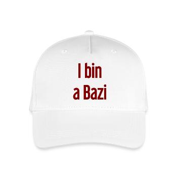 I bin a Bazi – Bayerischer Spruch mit Humor - Kinder Bio Basecap - Weiß - Vorne
