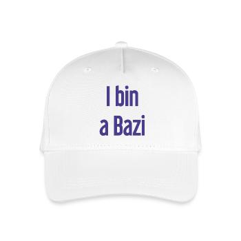 I bin a Bazi – Bayerischer Spruch mit Humor - Kinder Bio Basecap - Weiß - Vorne