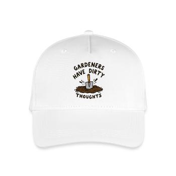 Gardeners Have Dirty Thoughts - Organic Kids’ Baseball Cap - white - Front
