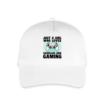 Gamer and Gazelles: Video Games and Agile Adventure - Organic Kids’ Baseball Cap - white - Front
