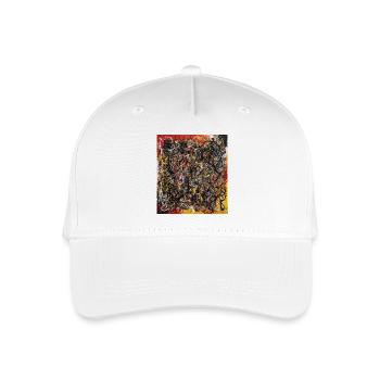 Abstract - Organic Kids’ Baseball Cap - white - Front