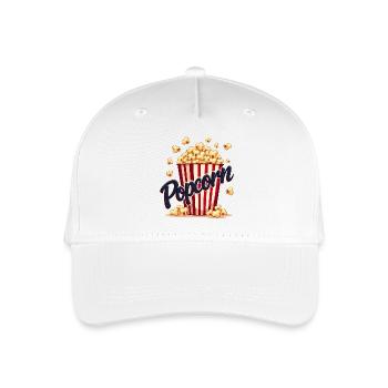 Carnival Outfit - Popcorn Costume - Organic Kids’ Baseball Cap - white - Front