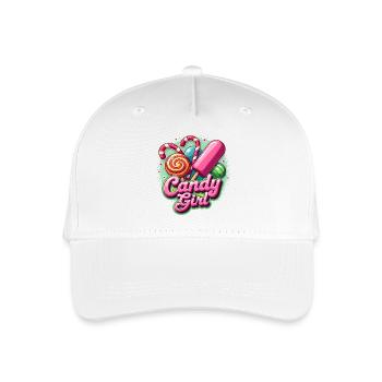 Candy And Girl - Cute Costume 2025 - Organic Kids’ Baseball Cap - white - Front