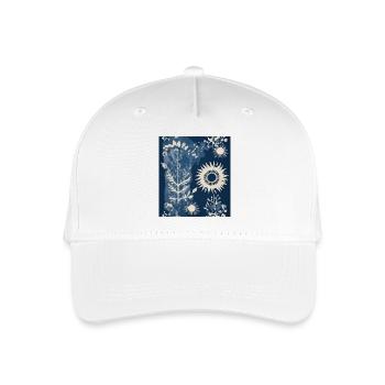 Composition végétale abstraite - Casquette de baseball bio Enfant - blanc - Devant
