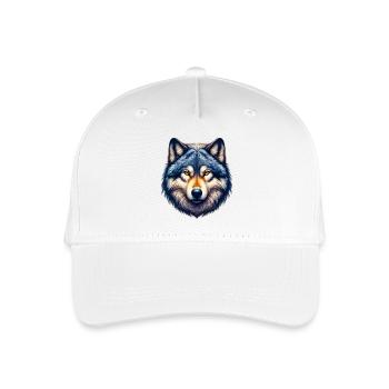 Wolf - Kinder Bio Basecap - Weiß - Vorne