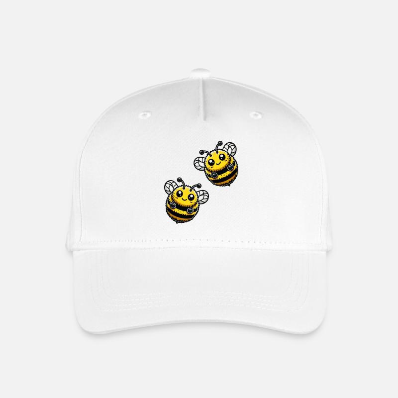 hummel biene 2 - Kinder Bio Basecap - Weiß