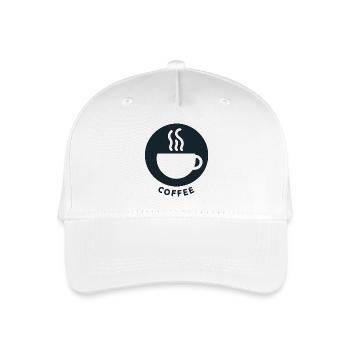 Kaffee Morgen Frühstück - Kinder Bio Basecap - Weiß - Vorne