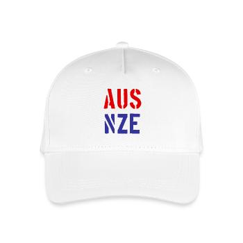 AUS - NZE - Nouvelle-Zélande - Australie - Neuseeland - Casquette de baseball bio Enfant - blanc - Devant