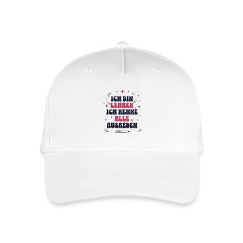 Conception amusante de l’enseignant pour la journée d’école avec humour - Casquette de baseball bio Enfant - blanc - Devant