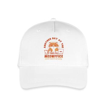 Another Day at the Meowffice - Organic Kids’ Baseball Cap - white - Front