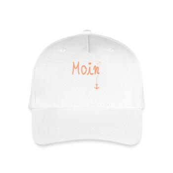 Moin Welcome Moin avec mouette en orange - Casquette de baseball bio Enfant - blanc - Devant