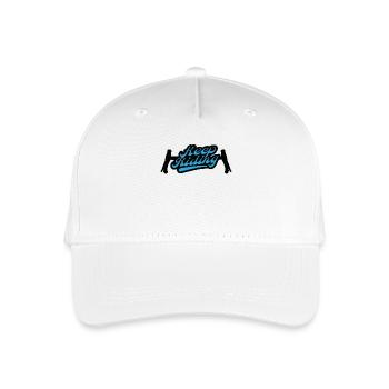 Keep Riding Design Gravel Bike Handlebars, Gift - Organic Kids’ Baseball Cap - white - Front