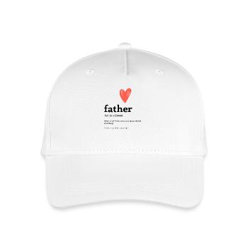 Vater - das perfekte Geschenk zum Vatertag - Kinder Bio Basecap - Weiß - Vorne