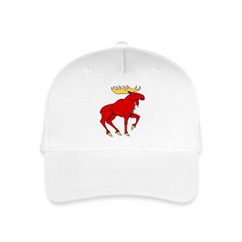 Elch mit Geweih – Mächtiges Natursymbol - Kinder Bio Basecap - Weiß - Vorne