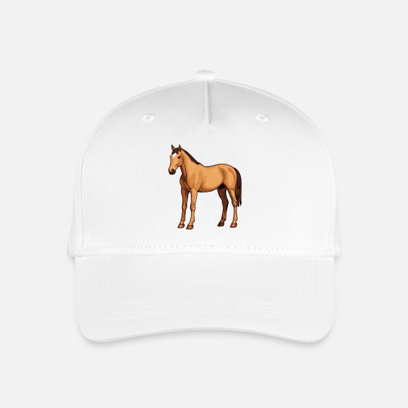 Cheval - Casquette de baseball bio Enfant - blanc