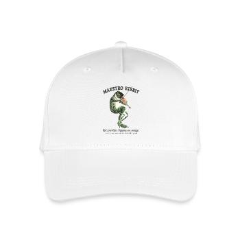 Vintage Frosch Geiger Musik Geschenk - Kinder Bio Basecap - Weiß - Vorne