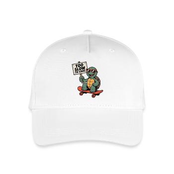 Tortue, Tortue - signe trop lent pour s’en soucier - Casquette de baseball bio Enfant - blanc - Devant