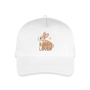 Rabbit lovers - Organic Kids’ Baseball Cap - white - Front