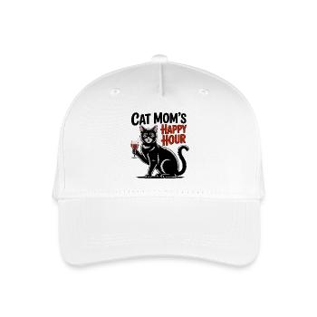 Happy Hour Cat - Organic Kids’ Baseball Cap - white - Front