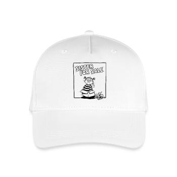 Nervige Schwester Shirt hoodie sister for sale - Kinder Bio Basecap - Weiß - Vorne