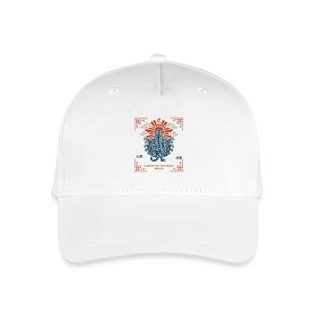Japanische Tigerillustration - Kinder Bio Basecap - Weiß - Vorne