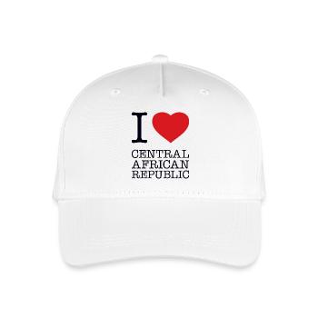 I love Central African Republic - Kinder Bio Basecap - Weiß - Vorne