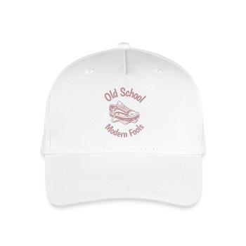 Old School Sneaker Logo Fools - Organic Kids’ Baseball Cap - white - Front