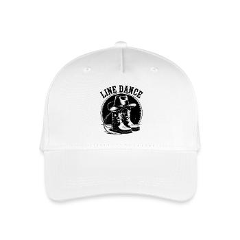 Line Dance Kids Cowboy - Organic Kids’ Baseball Cap - white - Front
