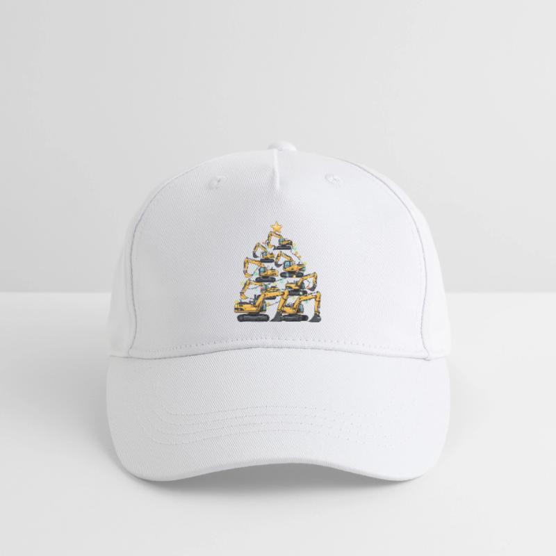 Lustiger Bagger Weihnachtsbaum Geschenk Kinder Bio Basecap
