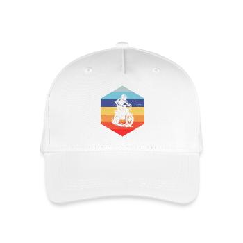 Klare Motocross Botschaft - Kinder Bio Basecap - Weiß - Vorne