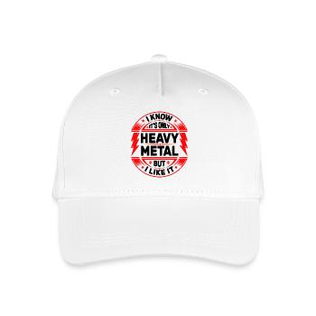 Es ist nur Heavy Metal - Kinder Bio Basecap - Weiß - Vorne