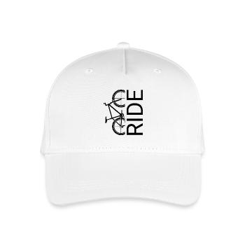 Ride Bike Art - Kinder Bio Basecap - Weiß - Vorne