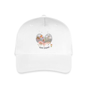 Save Planet - Organic Kids’ Baseball Cap - white - Front